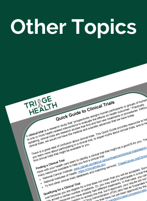 Quick Guides Checklists Other Materials Triage Health